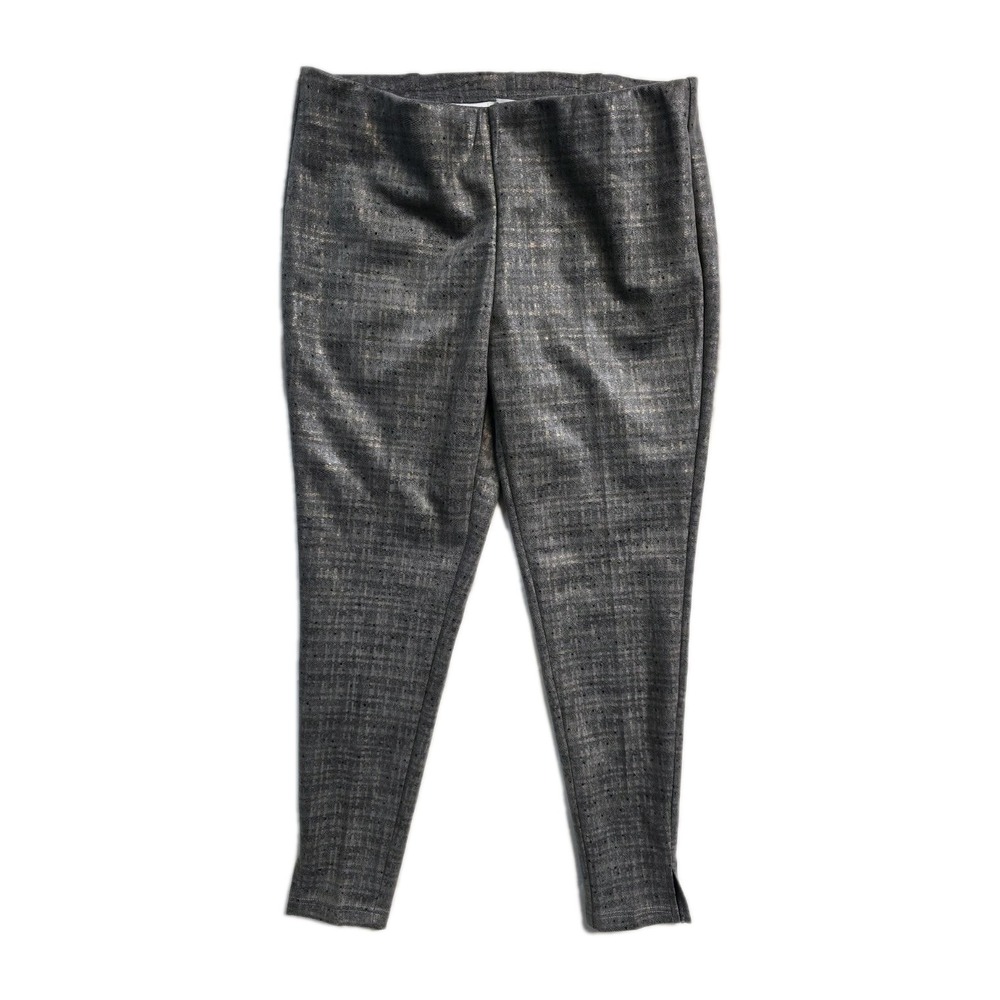 zac rachel pants Pull On Gray Metalic Large  Skinny